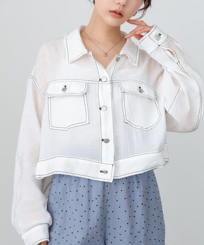 シアーシャツブルゾン