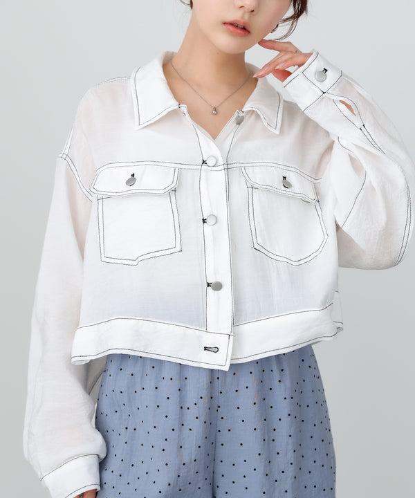 シアーシャツブルゾン