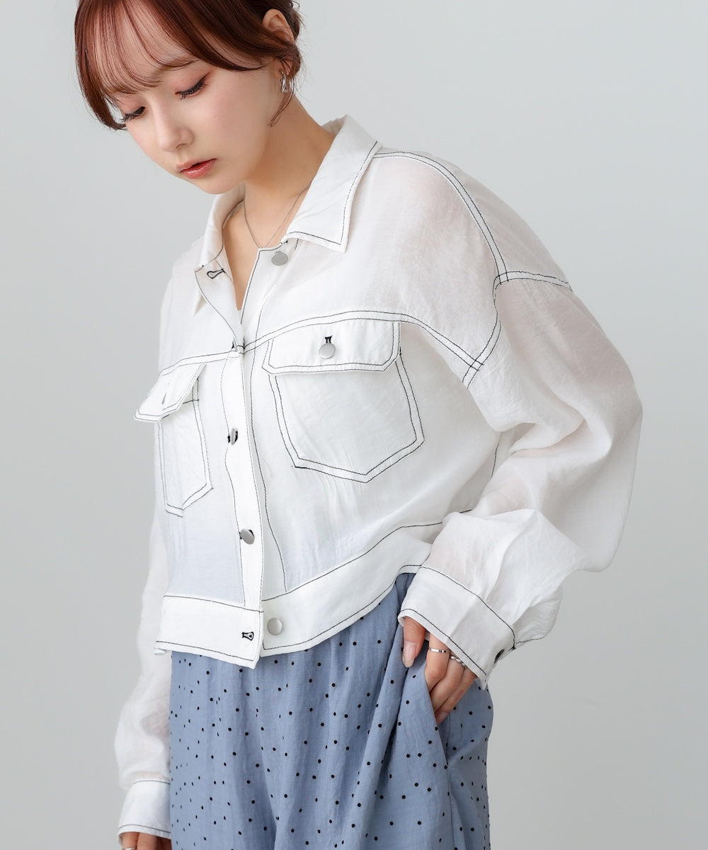 シアーシャツブルゾン