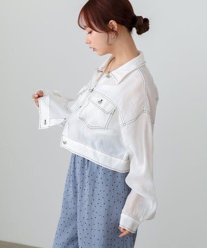 シアーシャツブルゾン