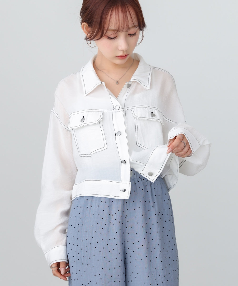 シアーシャツブルゾン