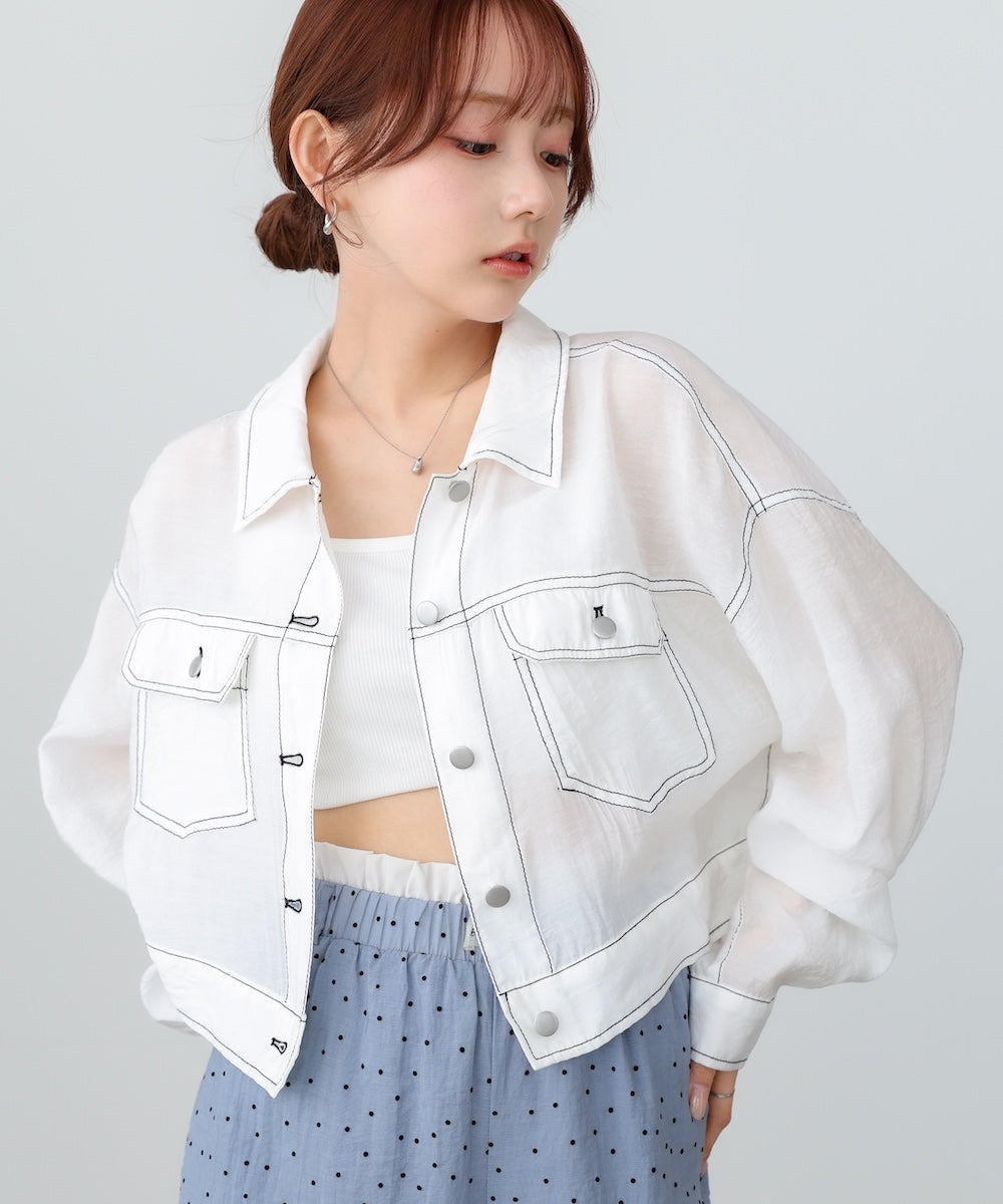 シアーシャツブルゾン