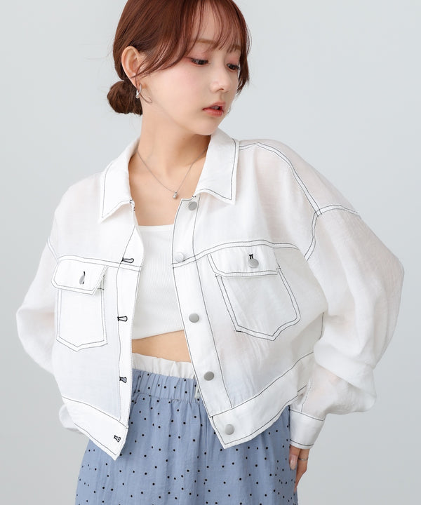 シアーシャツブルゾン
