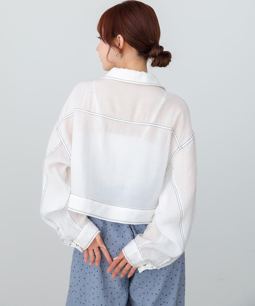シアーシャツブルゾン