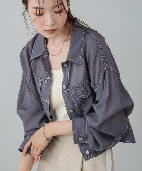 シアーシャツブルゾン