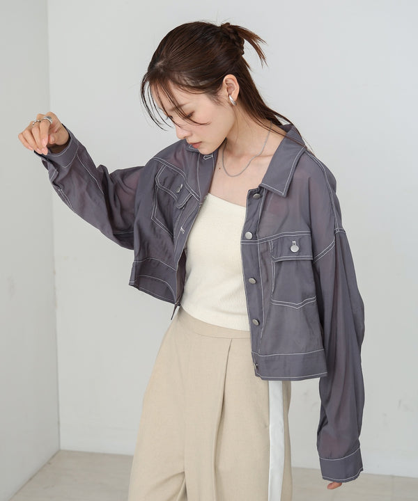 シアーシャツブルゾン