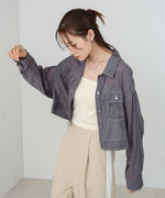 シアーシャツブルゾン