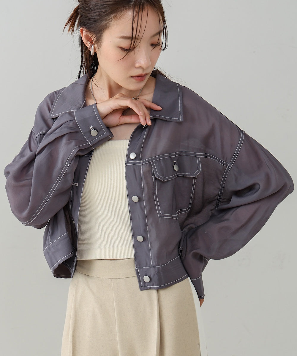 シアーシャツブルゾン
