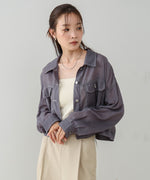 シアーシャツブルゾン