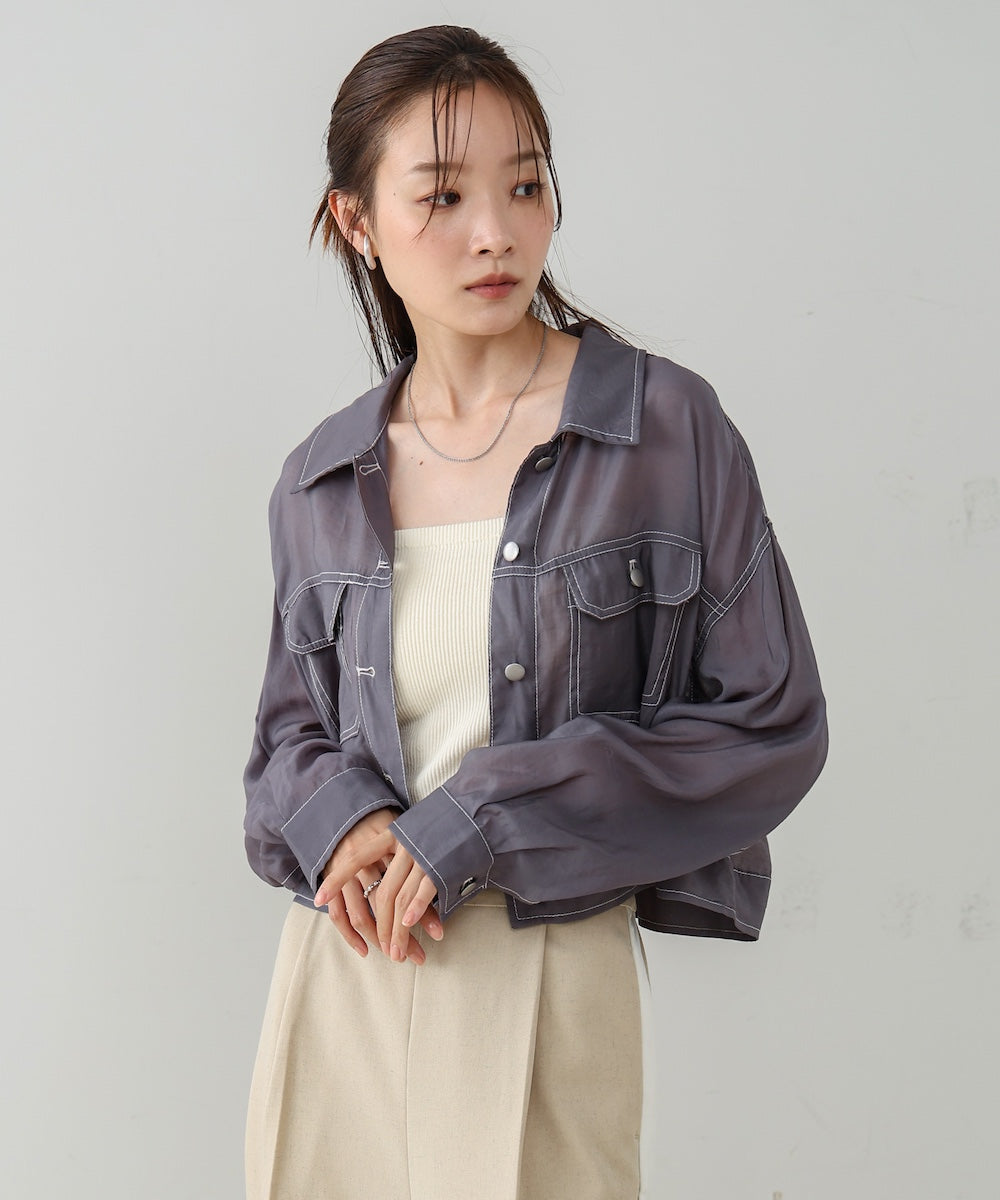 シアーシャツブルゾン