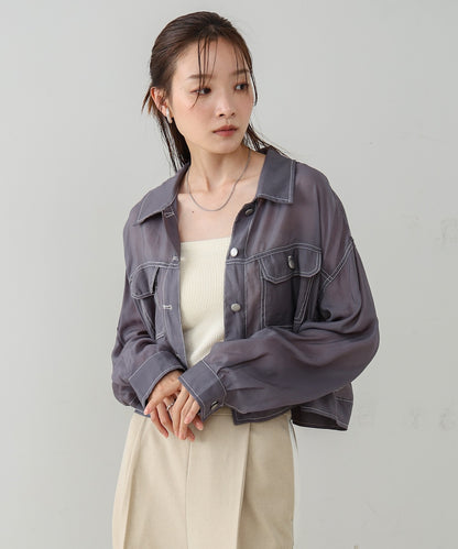 シアーシャツブルゾン