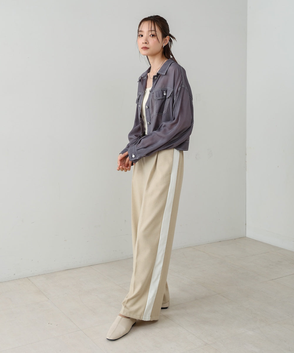 シアーシャツブルゾン