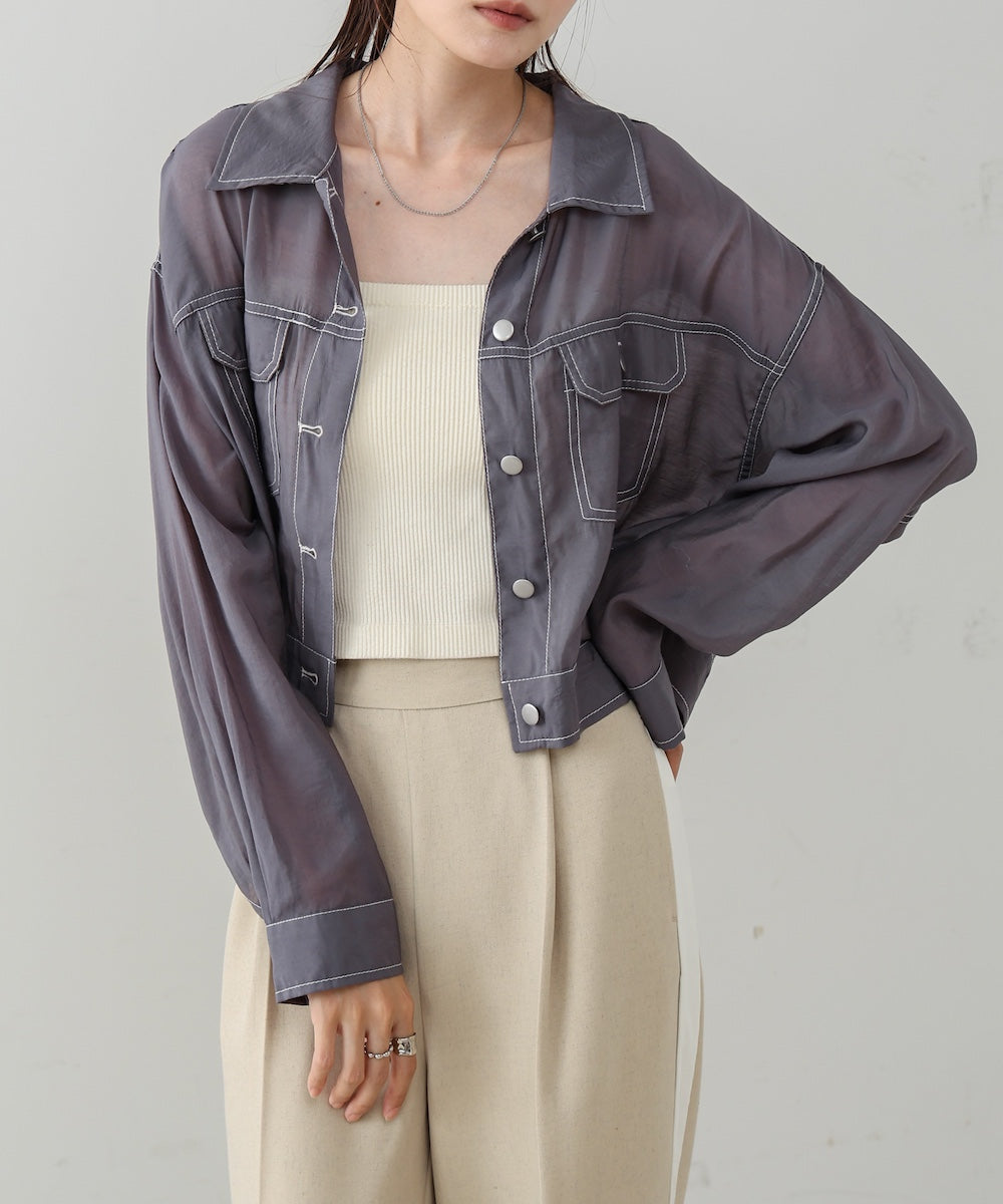 シアーシャツブルゾン