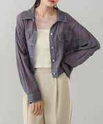 シアーシャツブルゾン