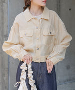 シアーシャツブルゾン