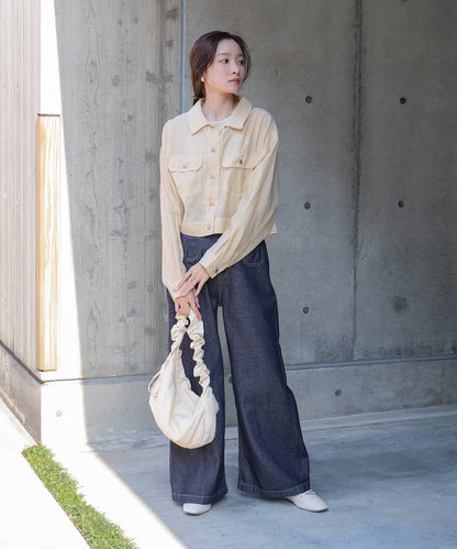 シアーシャツブルゾン