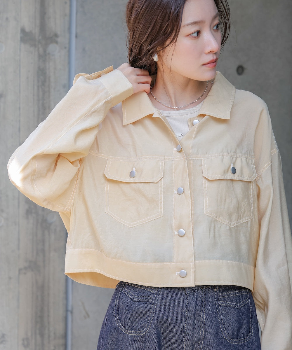 シアーシャツブルゾン