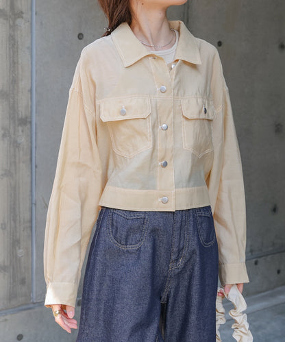 シアーシャツブルゾン