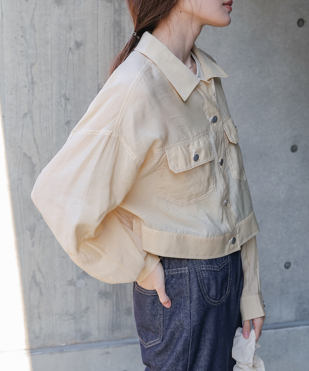 シアーシャツブルゾン