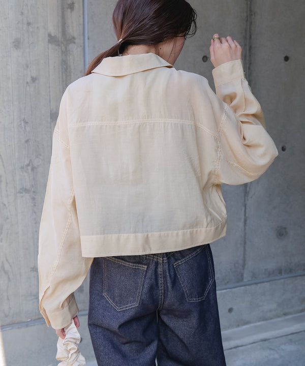 シアーシャツブルゾン