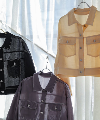 シアーシャツブルゾン