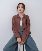 シアーシャツブルゾン