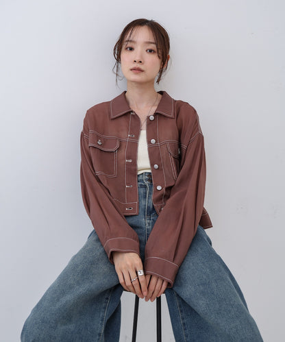 シアーシャツブルゾン