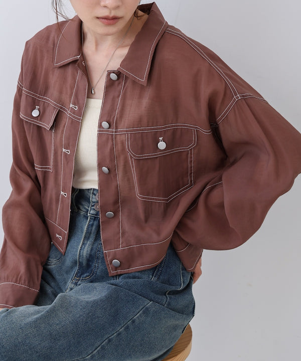 シアーシャツブルゾン