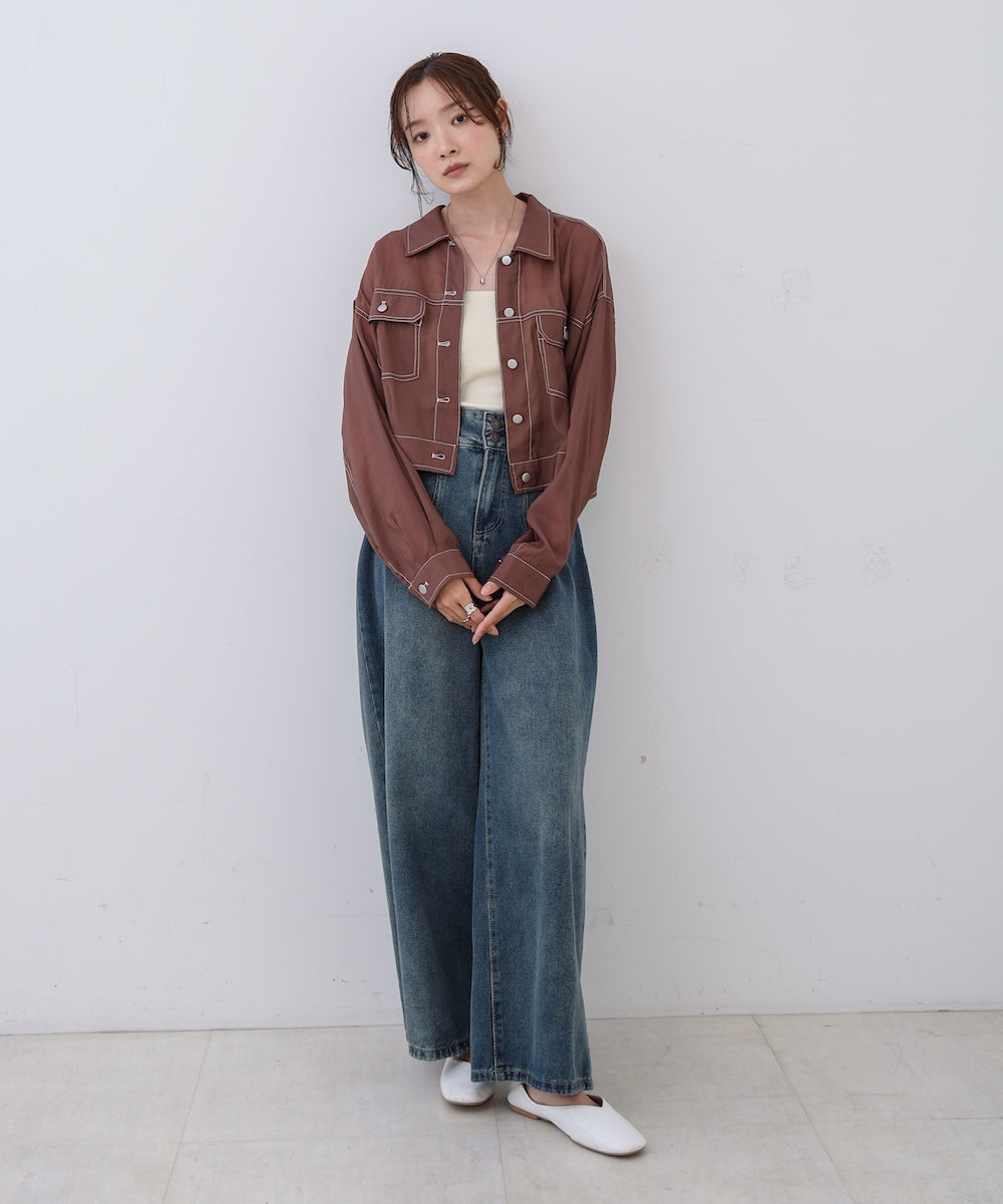 シアーシャツブルゾン