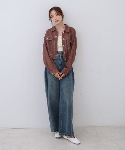 シアーシャツブルゾン