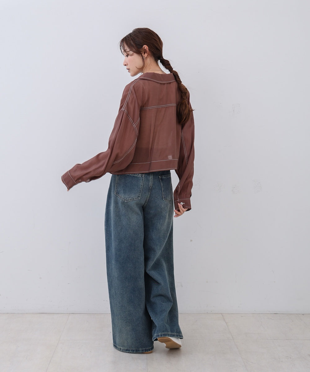 シアーシャツブルゾン