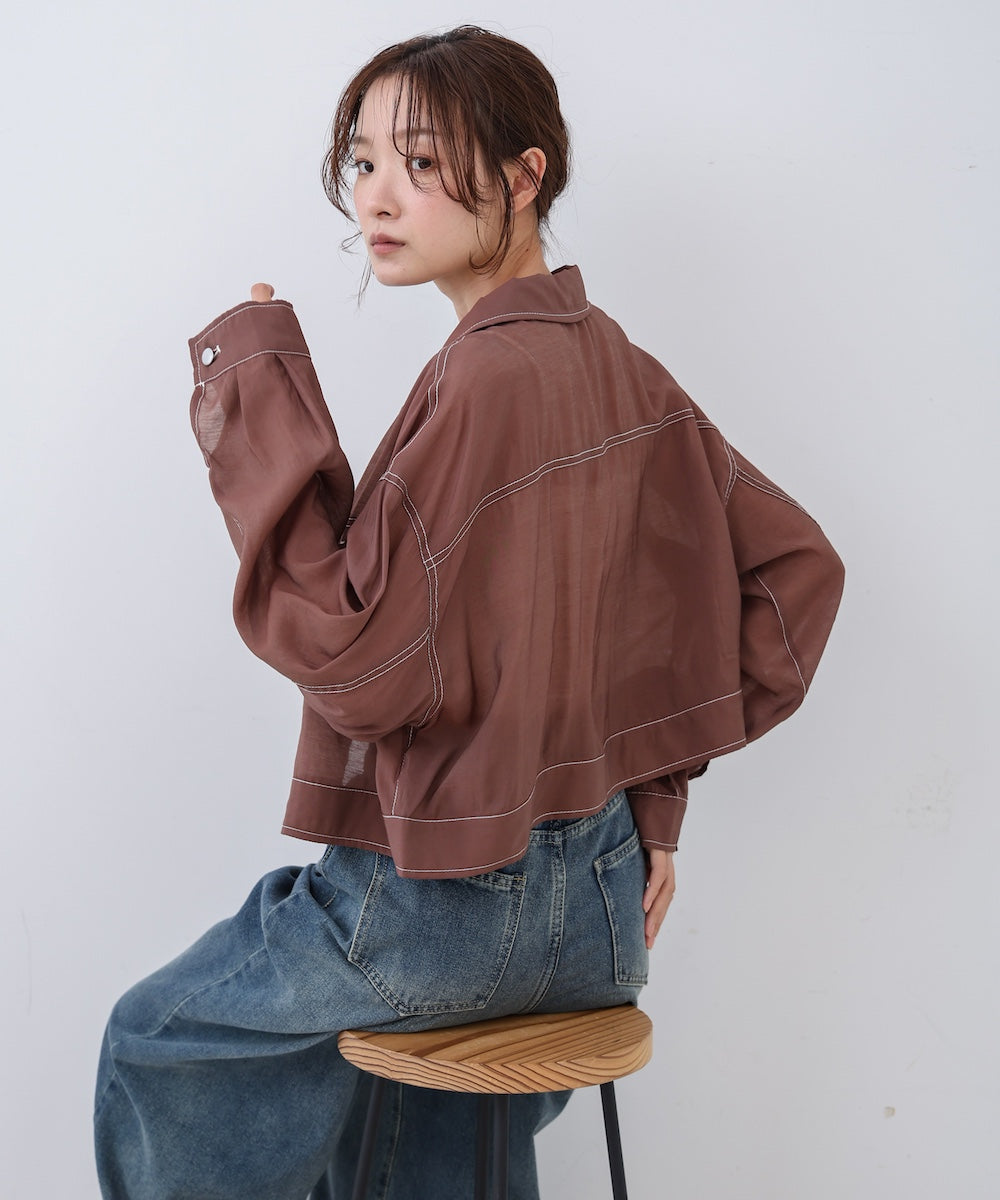 シアーシャツブルゾン
