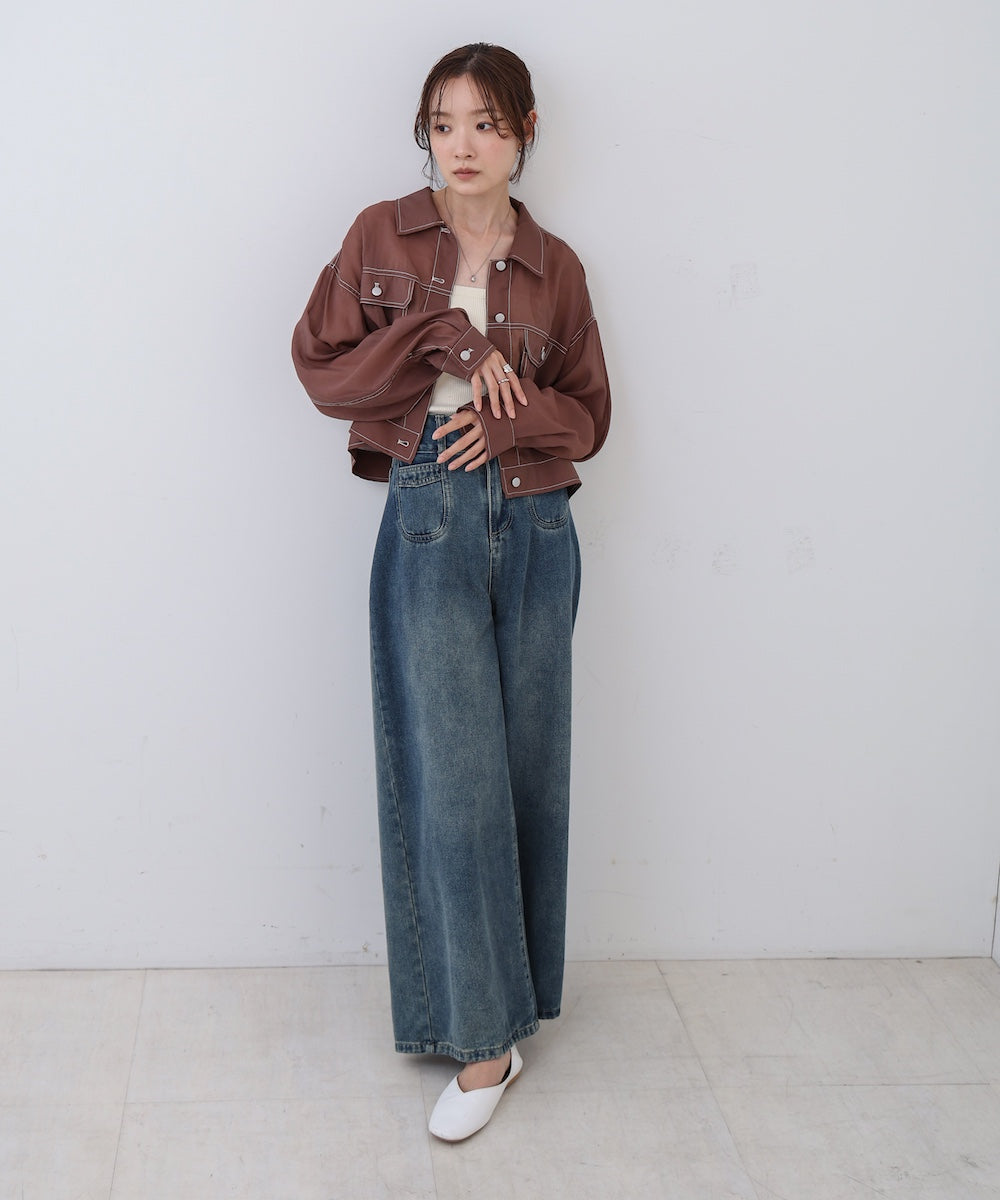 シアーシャツブルゾン