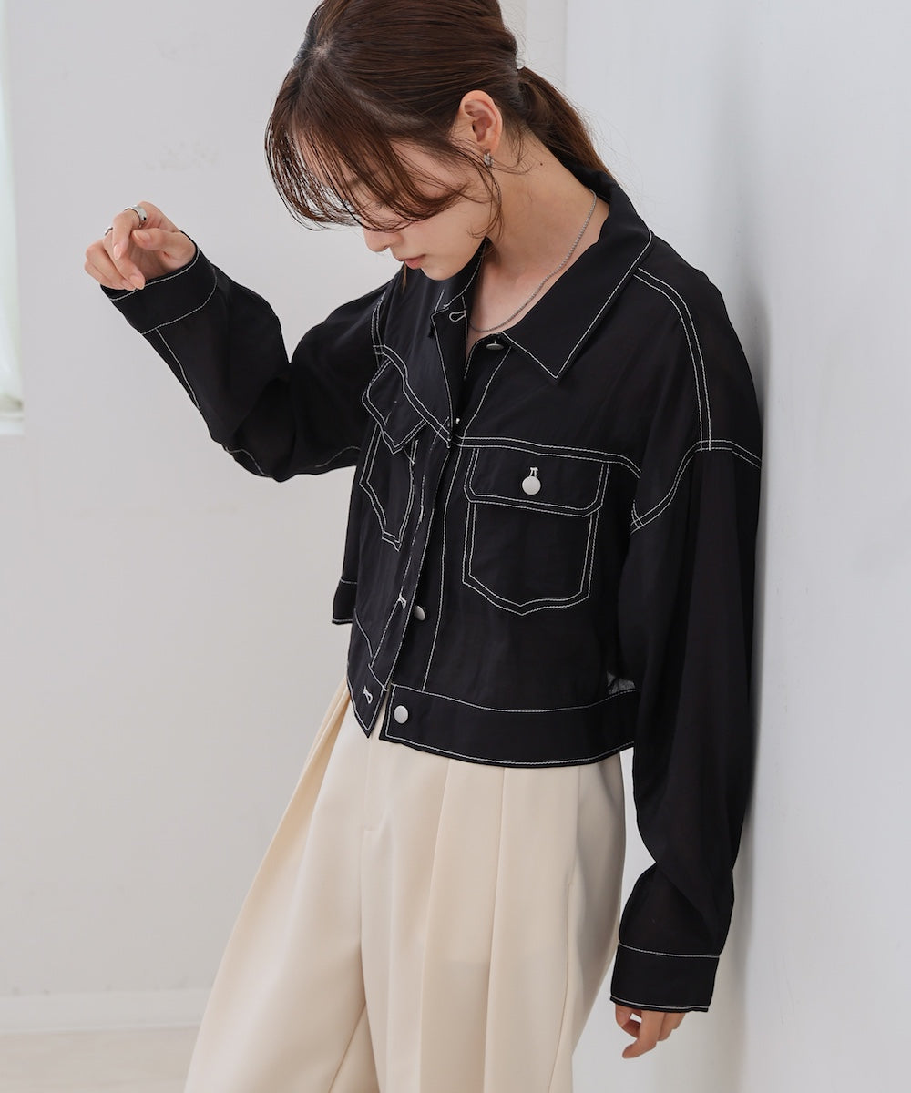 シアーシャツブルゾン