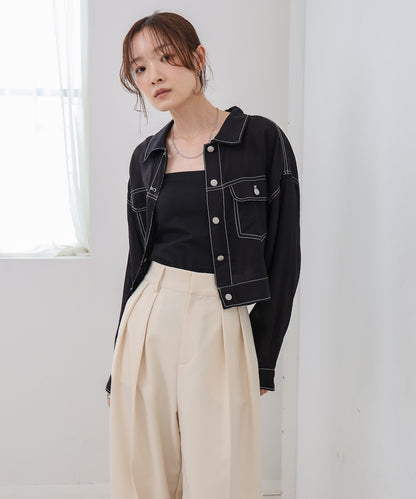 シアーシャツブルゾン