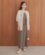 フェザージャガード前後２ＷＡＹロングブラウス