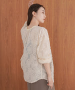 フェザージャガード前後２ＷＡＹロングブラウス