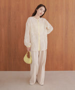 フェザージャガード前後２ＷＡＹロングブラウス