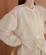 フェザージャガード前後２ＷＡＹロングブラウス