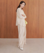 フェザージャガード前後２ＷＡＹロングブラウス