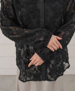 フェザージャガード前後２ＷＡＹロングブラウス