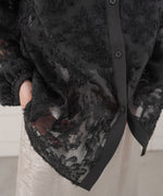 フェザージャガード前後２ＷＡＹロングブラウス