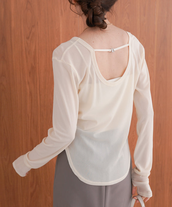 ホックデザインプルオーバー