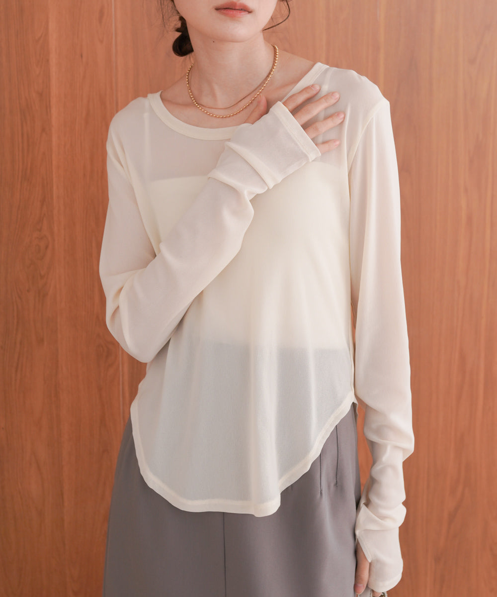 ホックデザインプルオーバー