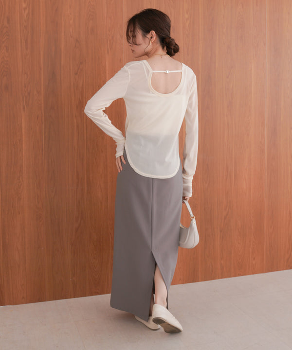 ホックデザインプルオーバー