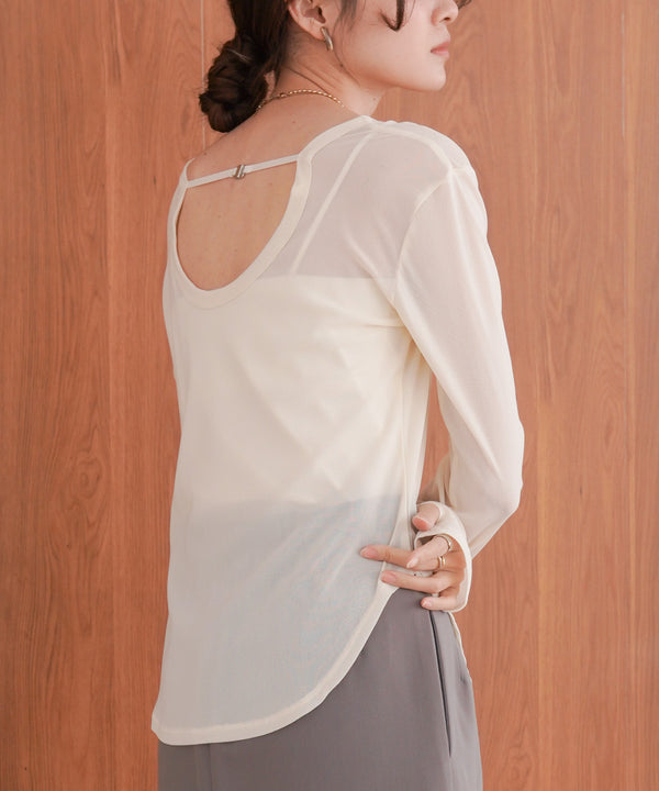 ホックデザインプルオーバー