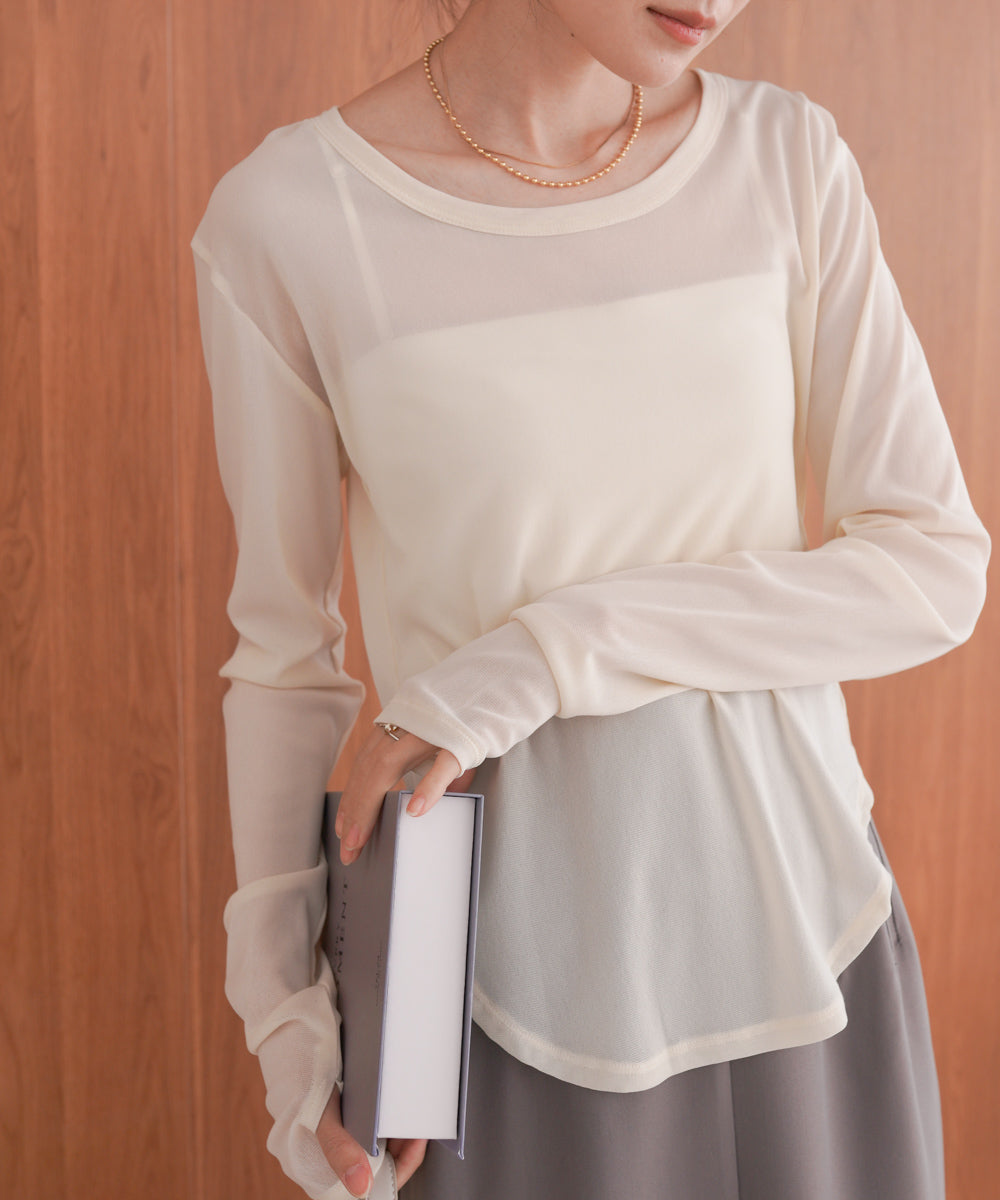 ホックデザインプルオーバー