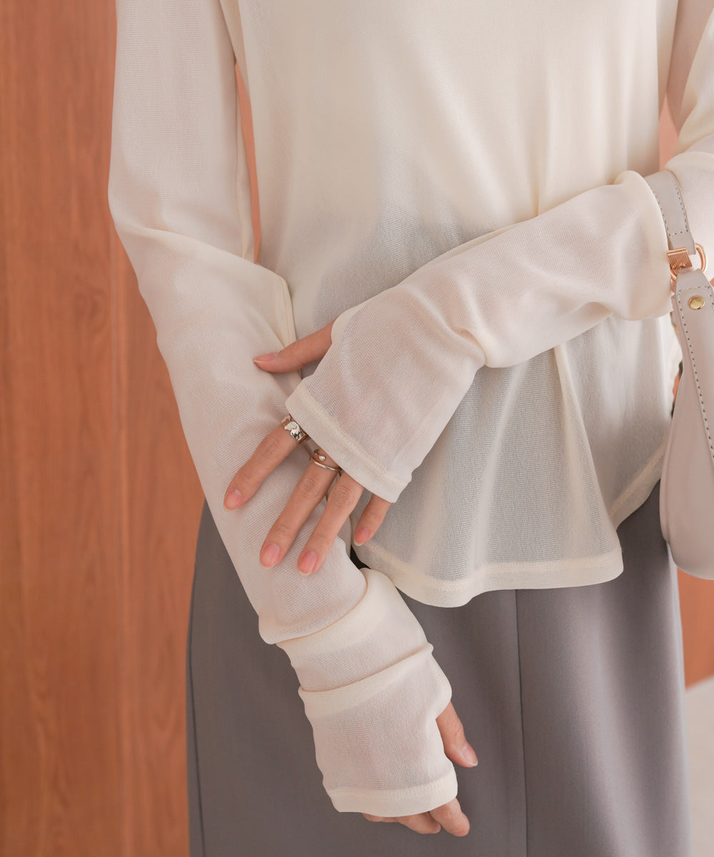 ホックデザインプルオーバー