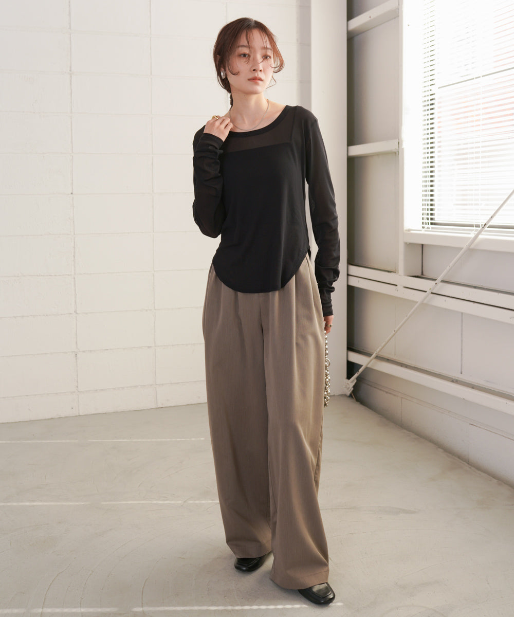 ホックデザインプルオーバー