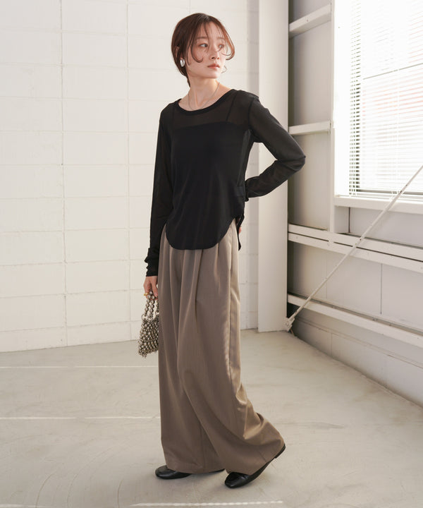 ホックデザインプルオーバー